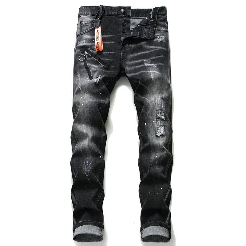 Men slim jeans pants