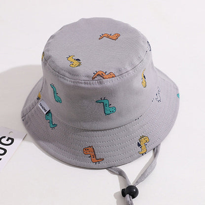 Children's Fisherman Hat Letter Double Basin Hat Hat Sun Protection Hat