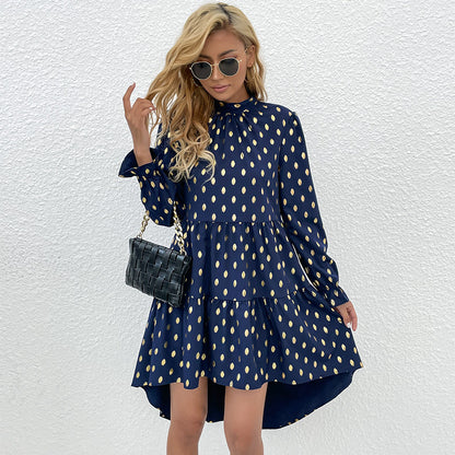 European And American Women's Polka Dot Dress