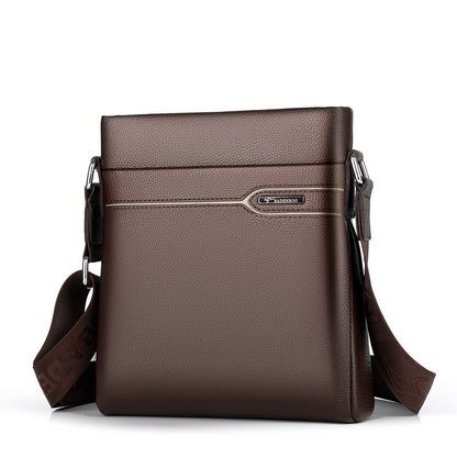 Men Leather Bag Crossbody Shoulder Vertical Style