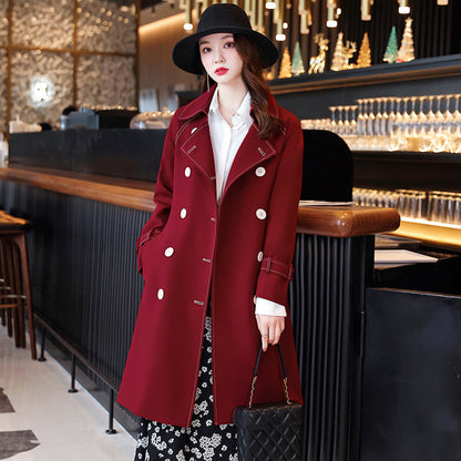 Lapel Drop Double Breasted Small Jacket For Women