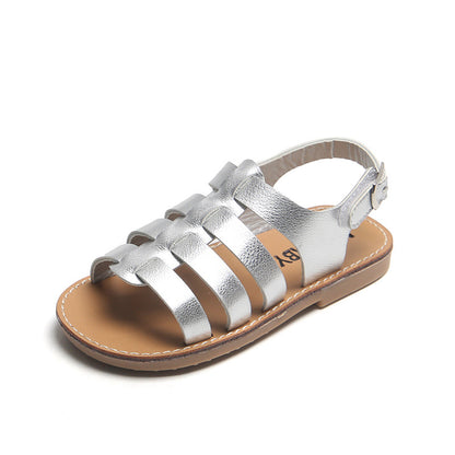 Little Girl Princess Roman Sandals Soft Sole Beach Shoes