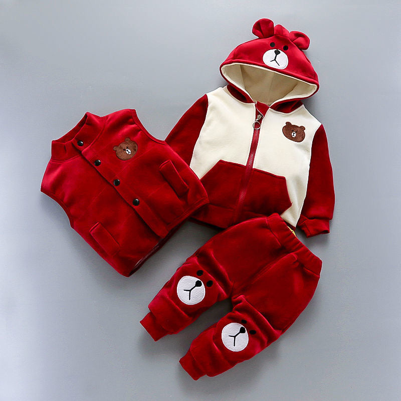 Three-piece Set Of Baby Clothes For Children And Children