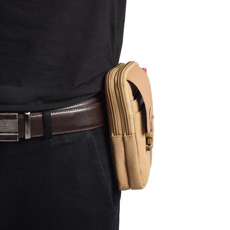 Outdoor Sports Men's Waist Bag Wear Canvas Belt