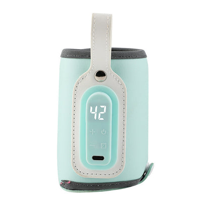 USB Baby Bottle Warmer Milk Warmer Infant Feeding Bottle Heated Portable Travel Cover Insulation Thermostat Food Heater