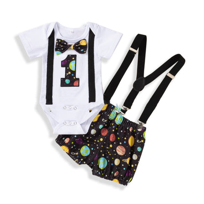 European And American Baby Summer Children's Clothing Digital Romper