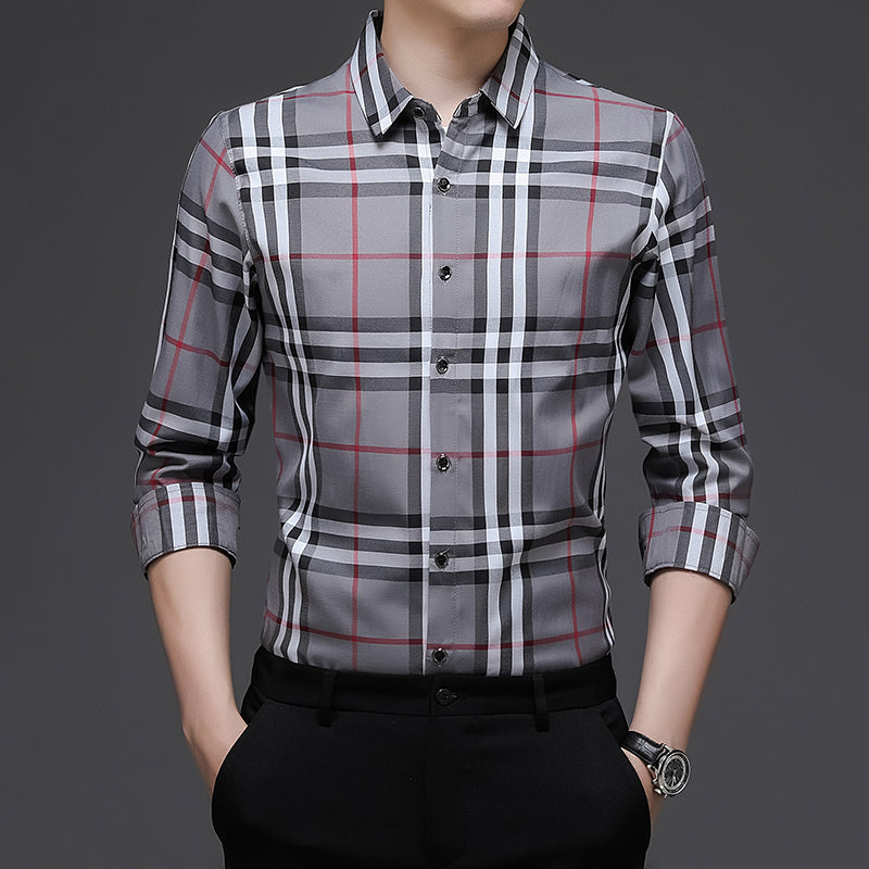 Mens loose retro classic shirt