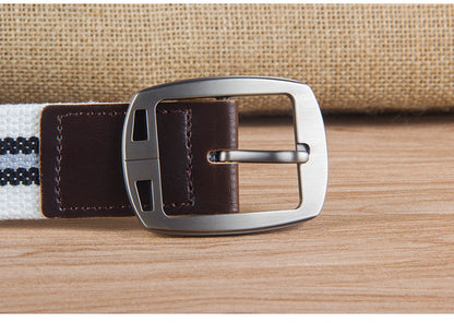 Pin Buckle Canvas Belt Casual