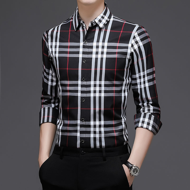 Mens loose retro classic shirt